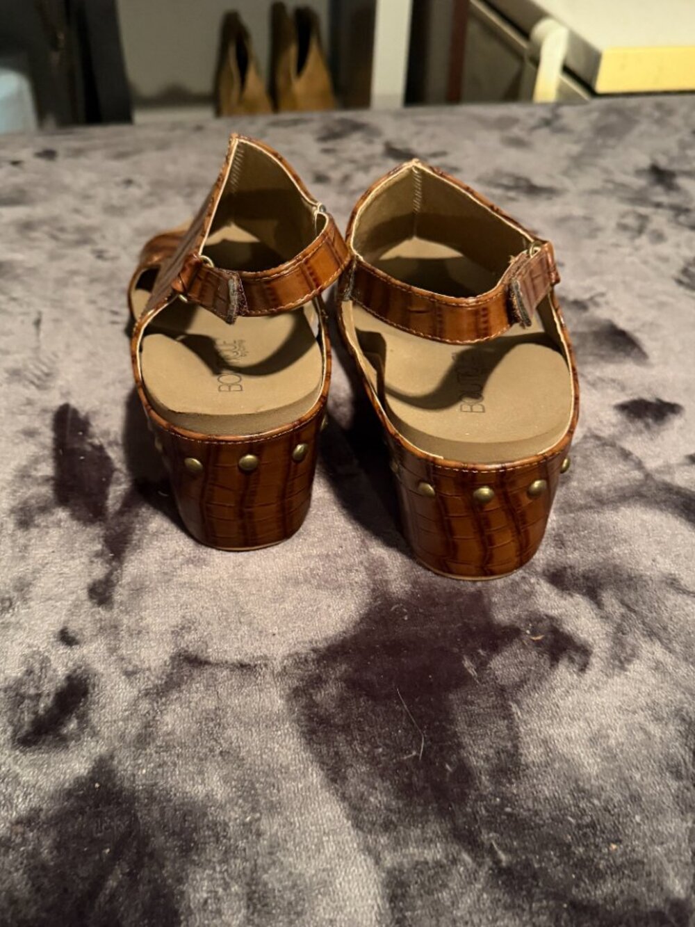 Corkys - Carley Wedge - Brown Croco - 10 - Picture 6 of 8
